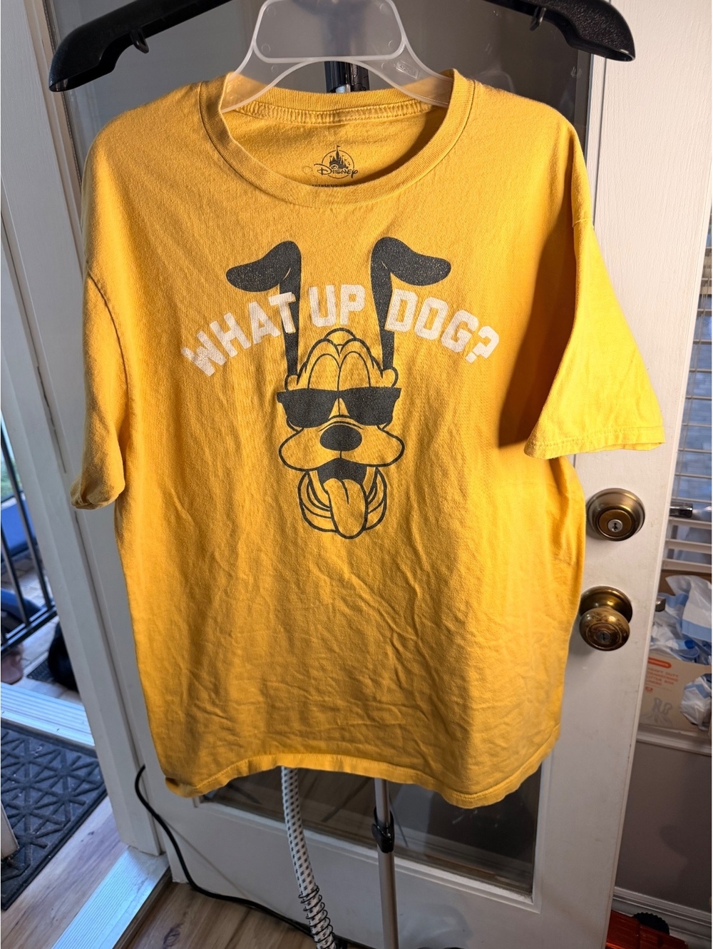 Disney Goofy yellow graphic T shirt